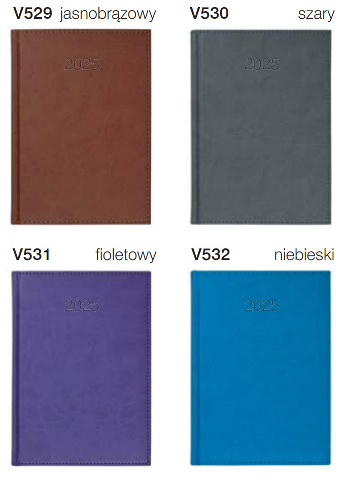Kalendarz książkowy B5 VIVO kolory